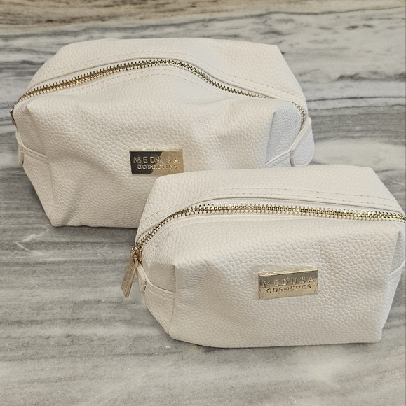 medusa Handbags - Set Off 2 Eggshell White Gold makeup bag cosmetic case